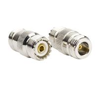 DollaTek 2Pcs Coaxial RF Connector N-K Female to UHF-K Female SO239 Adapter