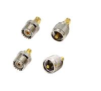 DollaTek 2Pcs RF coaxial RF PUHF to SMA connector PL259 SO239 to SMA male and female