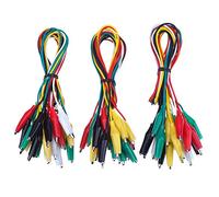 DollaTek 30 Pieces Test Leads with Alligator Clips Set Insulated Test Cable Double-ended Clips, 19.7 Inch