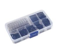 DollaTek 310PCS 2.54mm Male Female Dupont Wire Jumper and Female(1Pin 2Pin 3Pin 4Pin 5Pin 6Pin 8pin) Header Connector Housing Assortment Kit + Plastic Box