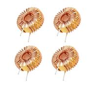 DollaTek 4Pcs Vertical Toroid Magnetic Inductor Monolayer Wire Wind Wound 100uH 15A Inductance Coil