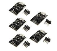 DollaTek 5Pcs Pluggable Development Board for ATtiny13A/ATtiny25/ATtiny45/ATtiny85 Programming Editor Micro Usb Power Connector