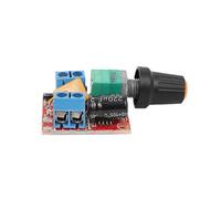 DollaTek DC Motor Speed Control Driver Board 3V-35V 5A PWM Controller Stepless DC 3V 6V 12V 24V 35V Variable Voltage Regulator Dimmer Governor Switching Build with LED Indicator and Switch F