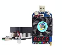 DollaTek Electronic Load Tester USB Load Resistor Module Trigger QC2.0 QC3.0 35W 0.25-5A HD35 USB Interface Discharge Adjustable Constant Current Intelligent Temperature Control with Cooling Fan