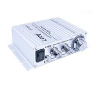 DollaTek LP-2024A+ Hi-Fi Stereo Power Amplifier Digital Amplifier 3A Power Compatible with Computer, Mobile Phones or MP3 Players DAC etc - Silver