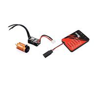 DollaTek Mini 1410 brushless motor 9500kv with 18A ESC combo and Programming card set use for 1:24 and1:26 rc car - Gold