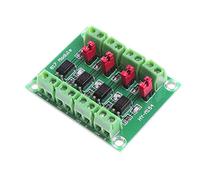 DollaTek PC817 4-Channel Optocoupler Isolation Board Voltage Converter Adapter Module 3.6-30V Driver Photoelectric Isolated Module