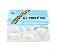 DollaTek Physical optics parallel lens set meniscus lens triangular prism acrylic lens optical lens six-piece set