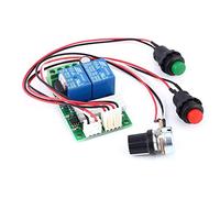 DollaTek PWM DC Motor Speed Controller Speed Adjustable Reversible Button Switch 6V 12V 24V 3A 80W