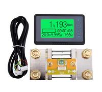 DollaTek TF03K 500A Battery Monitor, High and Low Voltage Programmable Alarm Voltage Range 10V-120V with terminal wire and 5M shielded wire
