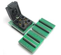 DollaTek Universal IC Adapter Socket LQFP TQFP QFP32 to DIP28 and TQFP32 to DIP32 IC Adapters for ATMEL AVR Chips