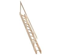 Dolle Amsterdam Wooden Space Saver Staircase Kit (Loft Stair) - Suitable for a Floor Height up to 2980mm