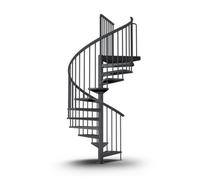 Dolle Outdoor Spiral Staircase Finished In Anthracite 155Cm Diameter