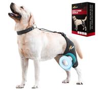 Dollephi Dog Knee Brace for Torn ACL Hind Leg, Support for Patella Dislocation or Osteoarthritis, Cruciate Ligament Injuries, Cut-Out Non-Slip Wrap Promotes Patellar Stability(Left Leg,XL)