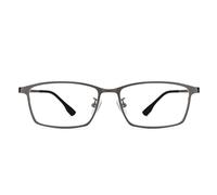 Dollger Blue Light Blocking Glasses for Men Women Anti Glare Computer Glasses with Titanium Frame 2025 Trendy Rectangular Fashion Retro Unisex Spectacles Grey