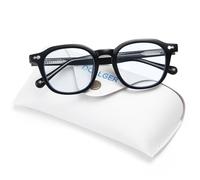 Dollger blue light glasses men women gaming glasses blue light filter without UV prescription blue light blocking ladies retro glasses Black