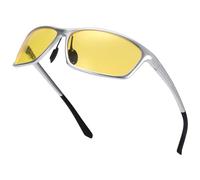 Dollger Night Vision Glasses for Driving Men Women HD Polarised UV400 Protection Ultralight Yellow Tinted, pornographic