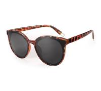 Dollger Polarized Oversized Sunglasses for Mens Womens Trendy Cateye Sun Glassses Designer Retro Ladies Sunglasses with UV Protection Leopard