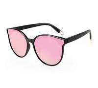 Dollger Polarized Oversized Sunglasses for Mens Womens Trendy Cateye Sun Glassses Designer Retro Ladies Sunglasses with UV Protection Pink