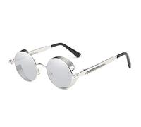 Dollger Retro Round Sunglasses Womens Mens Steampunk Style Metal Designer Sunglasses uv protection
