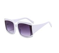 Dollger Square Sunglasses Womens UV400 Oversized Big Ladies Glasses Fashion Black White Eyeglasses