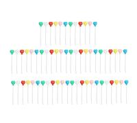 Dollhouse Balloons Decoration Colorful Miniature Balloons Ornaments for Doll House Accessories Plastic Safe Material 60pcs Romantic Ambience (10 pack heart shaped)