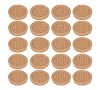 Dollhouse Bamboo Plate Miniature Plate Model Realistic Miniature Tableware for 1/12 1/6 Scale Dollhouse Kitchen Decor Resin Handmade 20PCS