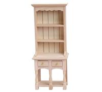 Dollhouse Bookshelf 1/12 Scale Wooden, Dollhouse Furniture Bookcase Model, Miniature Stuff for Doll House Home Decor Miniature Bookshelf Accessories Doll House Book Shelf