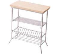 Dollhouse Bookshelf, 4 Tier Doll Shelf 1/12 Scale Accessories Dollhouse Kitchen Display Rack for Storage Mini Plates, Spice Jars, Etc Bookshelf