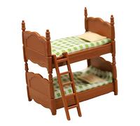Dollhouse Bunk Bed Exquisite with Pillows Mattress Cute Double Bed Model