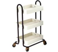 Dollhouse Cart on Wheels 3 Tier Dollhouse Furniture 1/6 Accessories Sturdy ABS Miniatures DIY Friendly Decor for Lovers Furniture