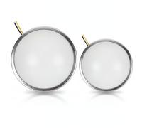 Dollhouse Ceiling Light 2PCS Golden Round Miniature Lighting for Doll House Warm White LED Easy Install Dollhouse Lights to Elevate Your Miniature Decor