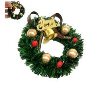 Dollhouse Christmas Wreath 2.36 Inch 1:12 Miniature Christmas Wreaths Mini Artificial Christmas Wreaths Ornaments Dollhouse Accessories for Christmas Decorations.