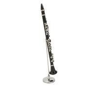 Dollhouse Clarinet Model, Miniature Clarinet Model Decoration Exquisite with Stand for Learning