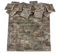 Dollhouse Flooring, Miniature Pavement Bricks, 1/12 Scale Accessories, Mini Bricks for Landscaping, REDUCIO! (Medieval Fortress Bricks)