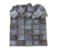 Dollhouse Flooring, Miniature Pavement Bricks, 1/12 Scale Accessories, Mini Bricks for Landscaping, REDUCIO! (Misty Rock)