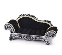 Dollhouse Furniture, Dollhouse Couch, 1:12 Black Victorian Sofa, Home Decoration Ornament, L