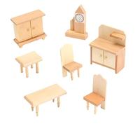 dollhouse furniture set 1/12 scale wooden miniatures decor Kitchen set