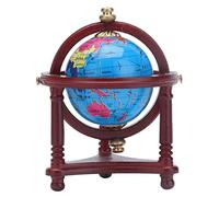 Dollhouse Globe Model Educational Simulation1:12 Miniature World Globe Accessory with Stand