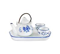 Dollhouse Kitchen Accessories Miniature Home Decor Miniature Ceramic Tea Mold Set Dollhouse Decoration Food Play Scene Prop 1 Set