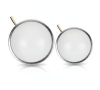 Dollhouse Lighting, Dollhouse Ceiling Light 2PCS, Golden Round Miniature Lighting for Doll House, Warm White LED, Easy-Install Lights to Elevate Your Miniature Decor