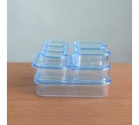 Dollhouse Miniature 1/6 Scale Kitchen Storage Boxes and Tableware Decor Set Fresh Keeping and Lunch Box Model for Vegetable Preparation