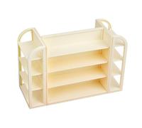 Dollhouse Miniature Furniture Crafts Dollhouse Miniature Supermarket Shelves Beige, 18.9x7.5x12.5cm