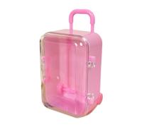 Dollhouse Miniature Luggage Suitcase Storage Trolley Case Travel Holiday Toy Candy Box Handbag Model For Dolls Accessory Small Luggage