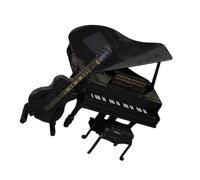 Dollhouse Miniature Music Room Set Piano Cello Stool Wooden Musical Instrument Scene Display Dollhouse Accessories