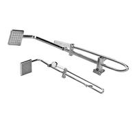 Dollhouse Miniature Scene Shower Model Mini Alloy Shower Small Bathroom Supplies Pretend Play Toy Accessories Realistic Dollhouse Bathroom Decoration for Kids Collectible Playsets