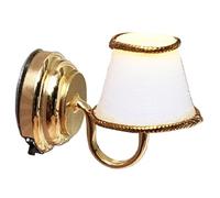 Dollhouse Miniatures, Dollhouse Wall Sconces, 1:12 Scale LED Lights, 1x1.2 Inch Metal & Plastic Lighting, Exquisite & Elegant Miniatures for Settings