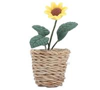 Dollhouse Plant Vivid Lifelike Color Lasting Exquisite Workmanship Cute Practical 1:12 Dollhouse Mini Plant for Decor Dollhouse Accessories Miniature House Decoration