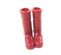 Dollhouse Rain Boots Miniature 1:12 Scale Solid Color DIY Mini Rain Shoes Plastic Rainboot Decoration for Doll Dollhouse Accessories, Red Party Favour