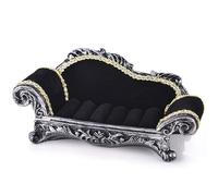 Dollhouse Sofa, Dollhouse Couch, 1:12 Black Victorian Sofa, Home Decoration Ornament, L